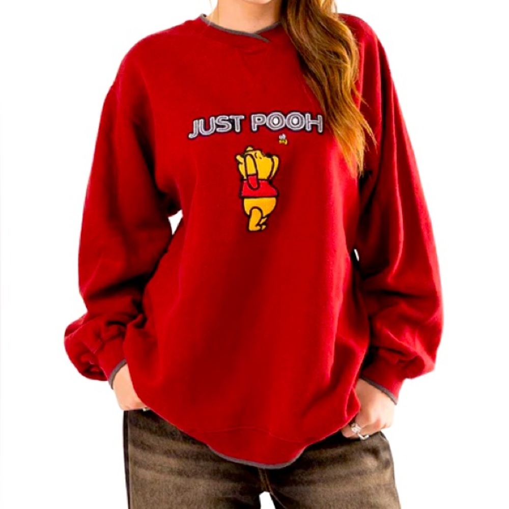 VTG Disney Winnie The Pooh Crewneck 100 Acre Collection Pullover Sweatshirt Med